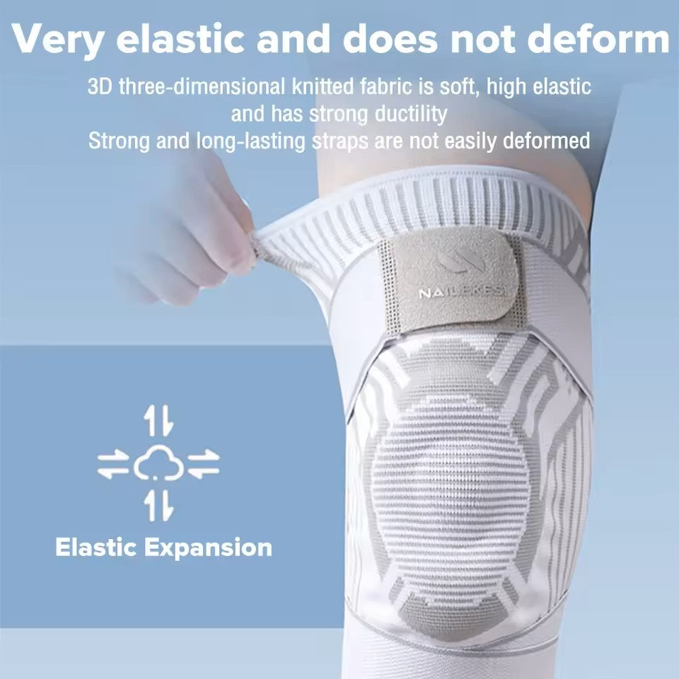 Genouillère NAILEKESI pour Jiu Jitsu et Lutte - Gris