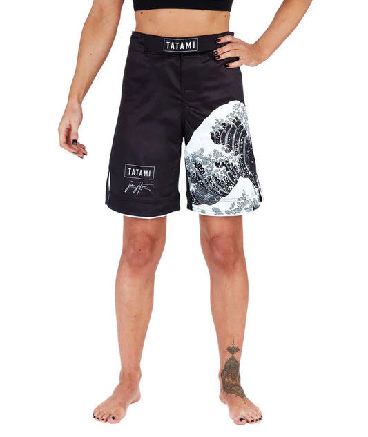 Tatami Ladies Kanagawa Shorts - Schwarz - FIGHTWEAR