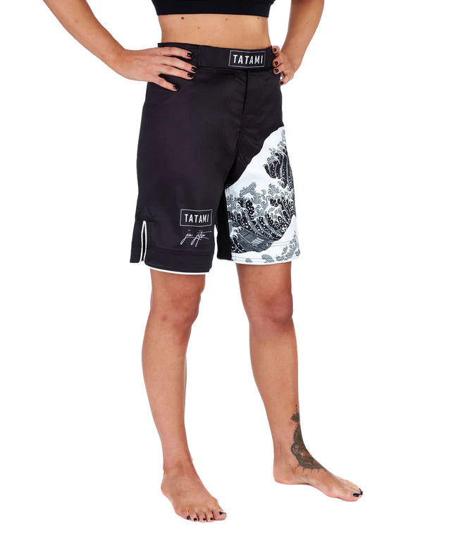 Tatami Ladies Kanagawa Shorts - Schwarz - FIGHTWEAR