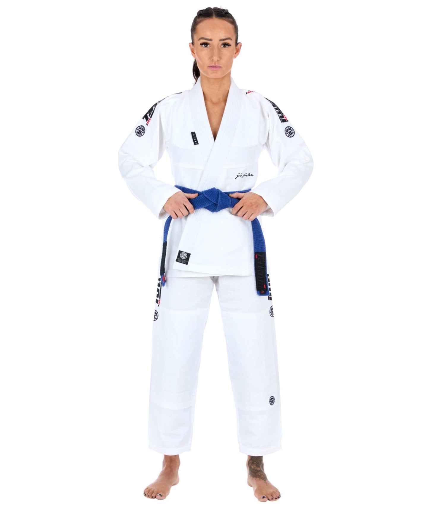Ladies Elements Superlite Gi - Weiss - FIGHTWEAR