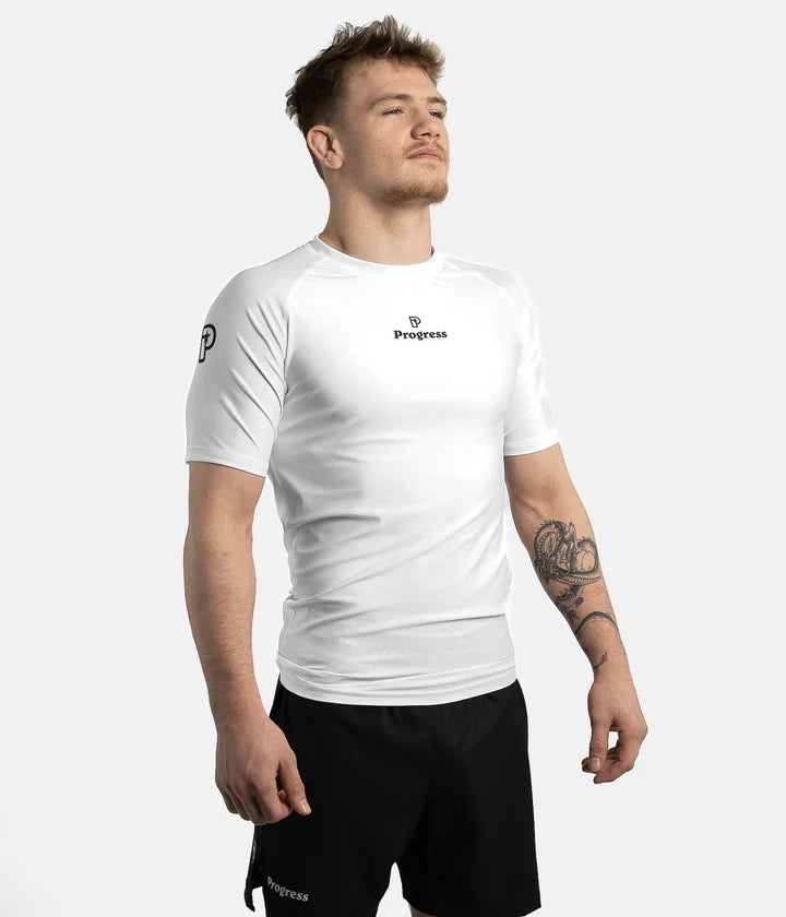 Rashguard Progress Academy - Blanc