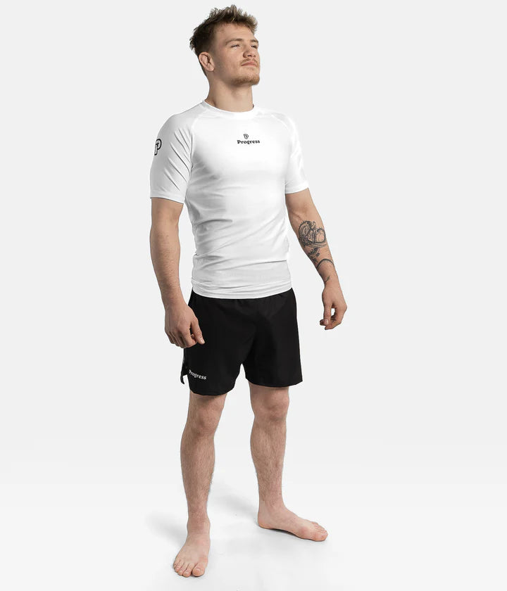 Rashguard Progress Academy - Blanc