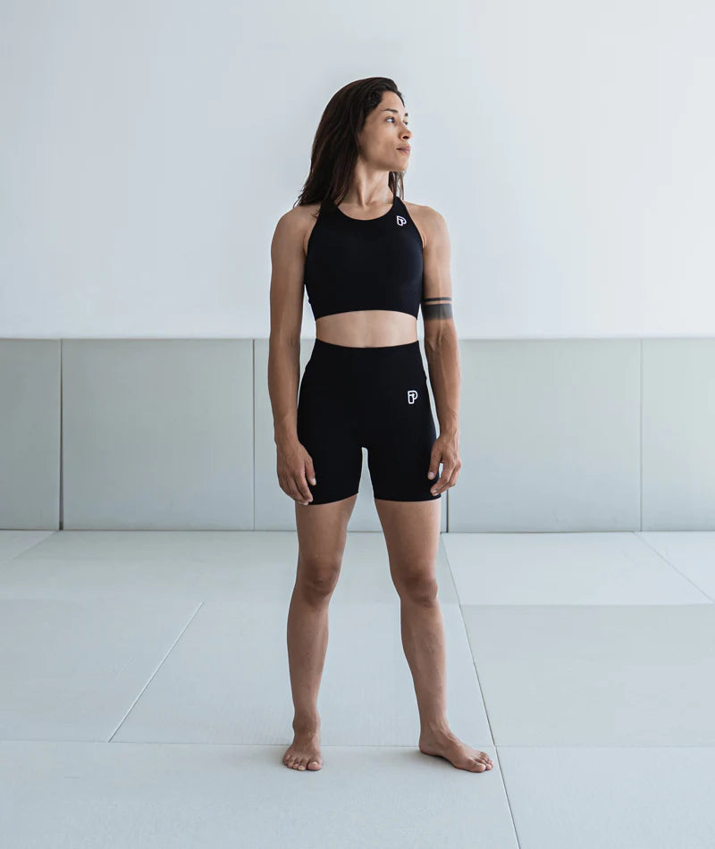 Short de grappling sans couture Progress Ladies Pro - Noir