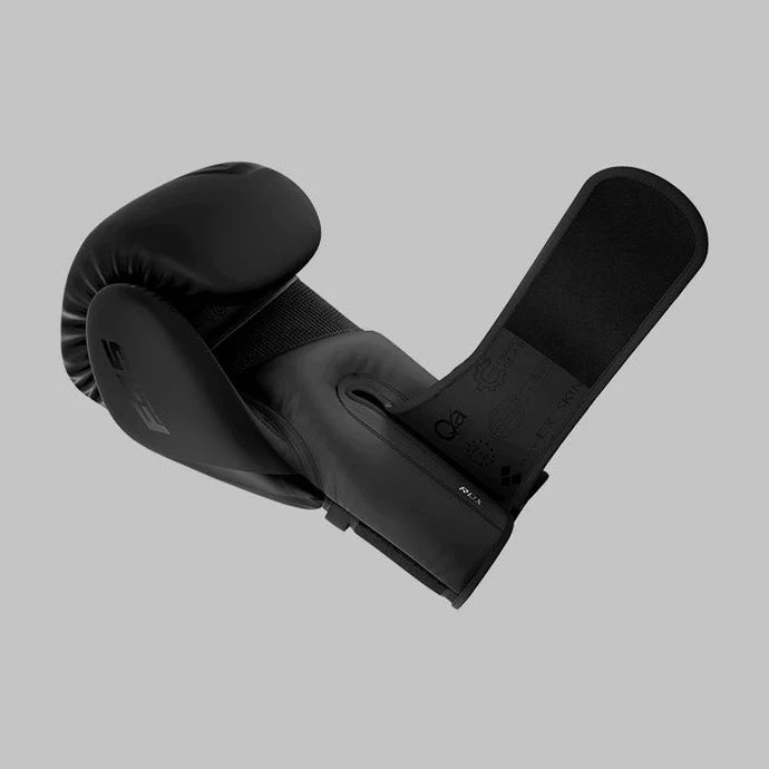 RDX F15 Noir Boxhandschuhe Training in Schwarz Kunstleder