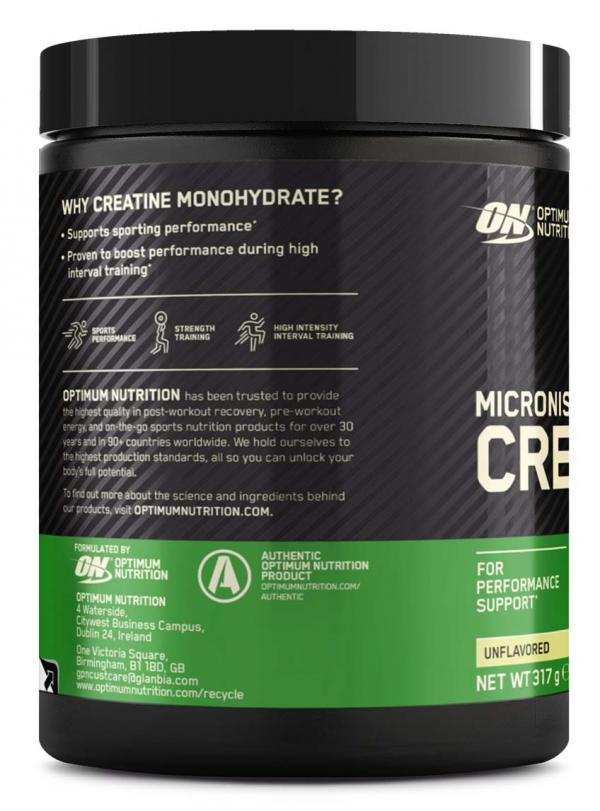 Créatine micronisée Optimum Nutrition (317 g)
