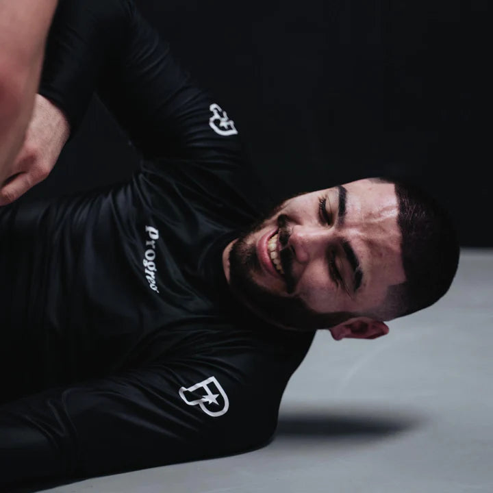 Rashguard à manches longues Progress Academy - Noir