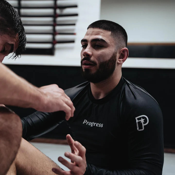 Rashguard à manches longues Progress Academy - Noir