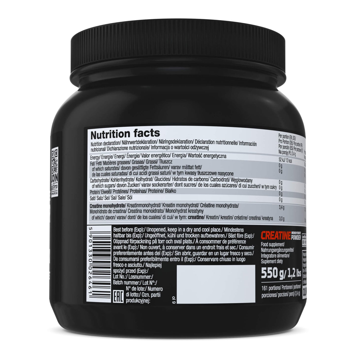 Monohydrate de créatine Olimp (boîte de 550 g)