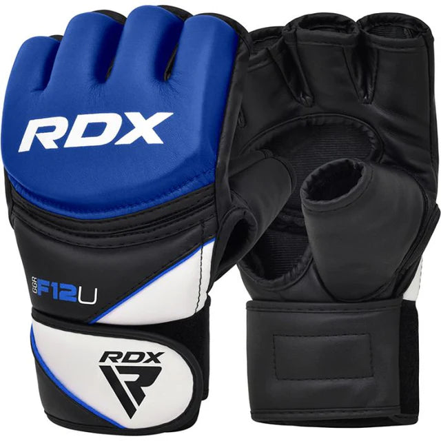 RDX F12 MMA Trainingshandschuhe & Grappling - Blau