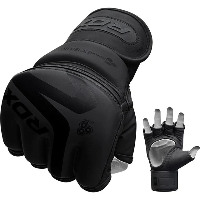 RDX F15 Noir MMA Trainingshandschuhe - Schwarz