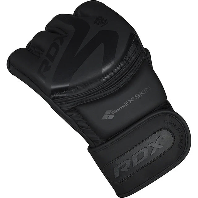 RDX F15 Noir MMA Trainingshandschuhe - Schwarz