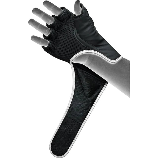RDX F6 KARA MMA Grappling Kampfhandschuhe Gepolstert - Weiss
