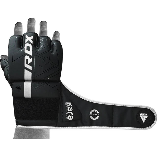 RDX F6 KARA MMA Grappling Kampfhandschuhe Gepolstert - Weiss