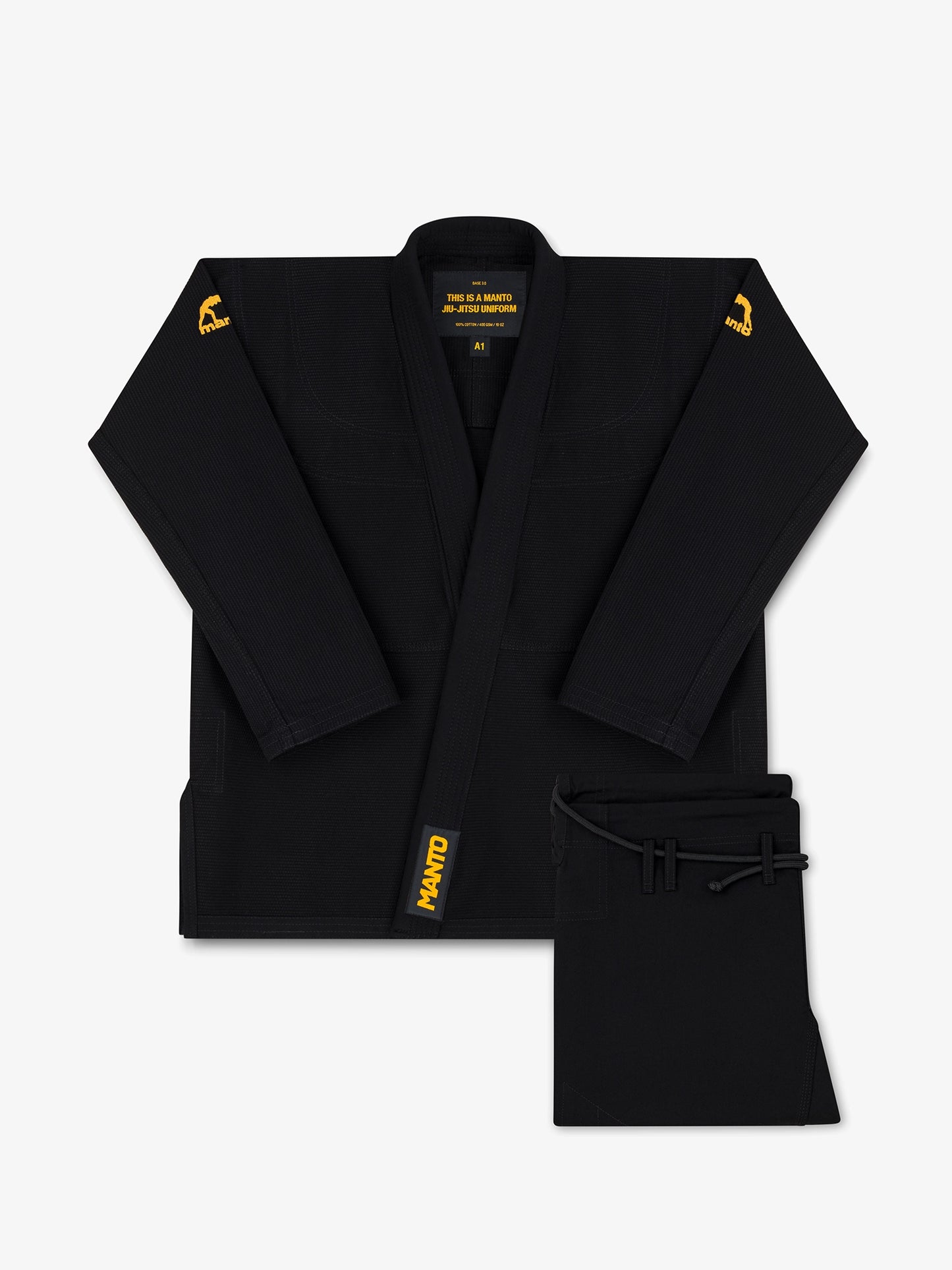 MANTO "BASE 3.0" BJJ GI - Schwarz-Orange