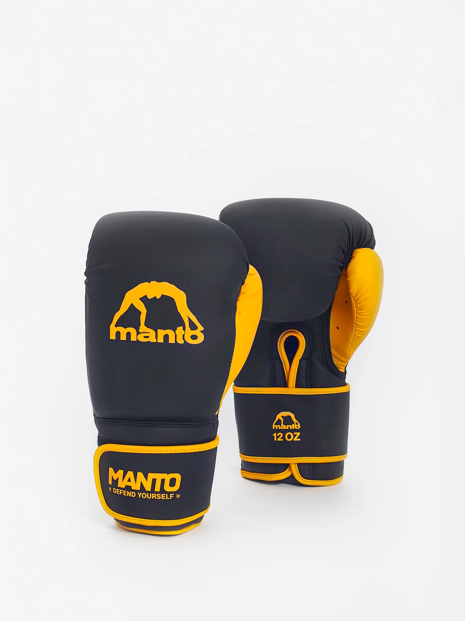 MANTO ESSENTIAL Boxing Gloves black-yellow – FIGHTWEAR