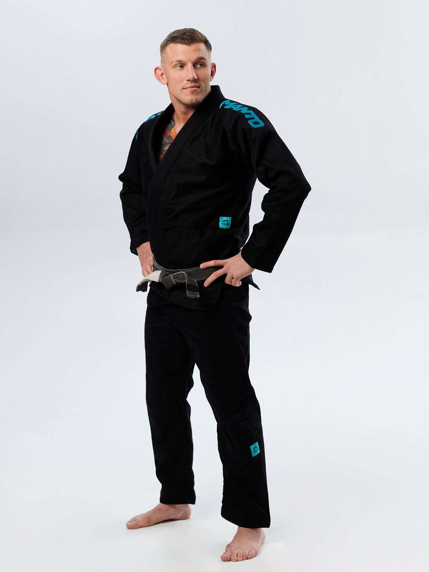 MANTO "X5" BJJ GI schwarz - türkis