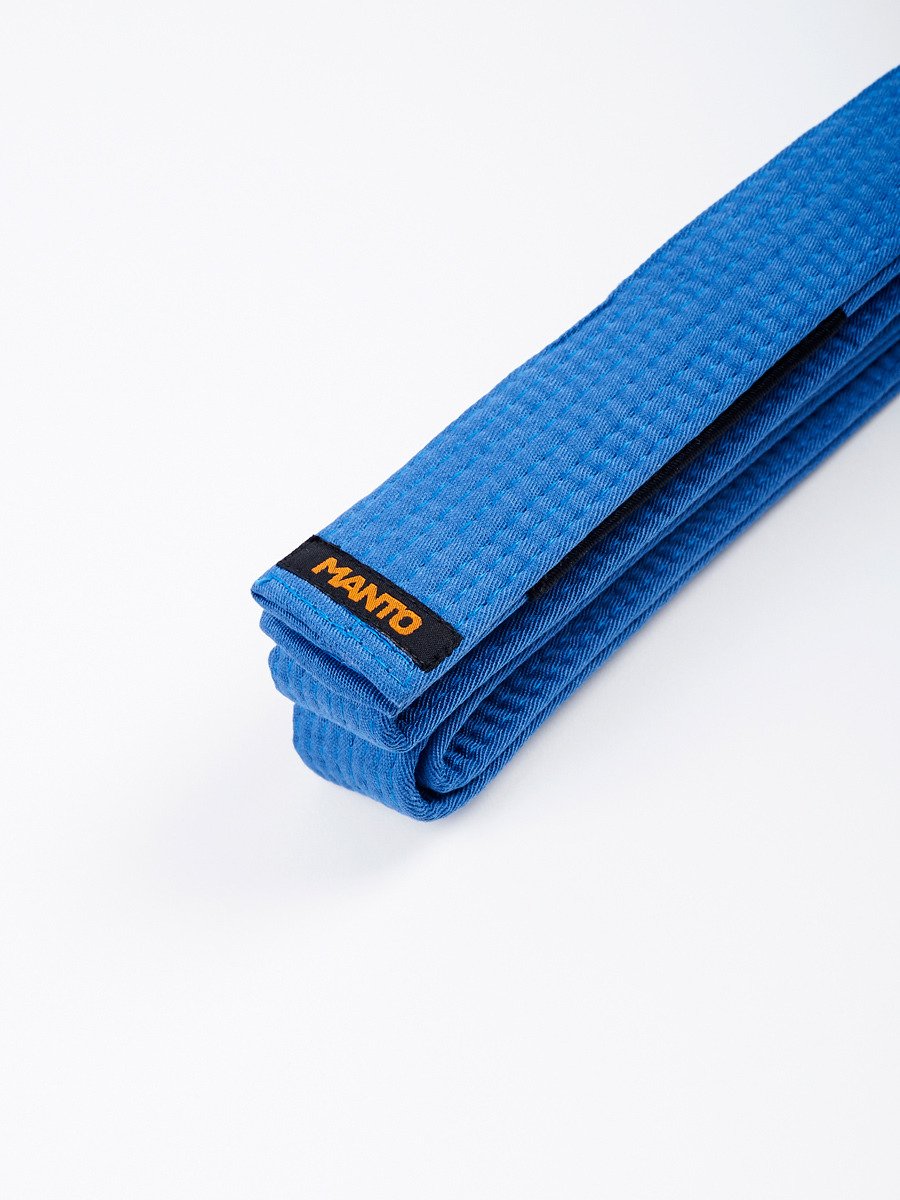 MANTO BJJ Gürtel LABEL- Blau