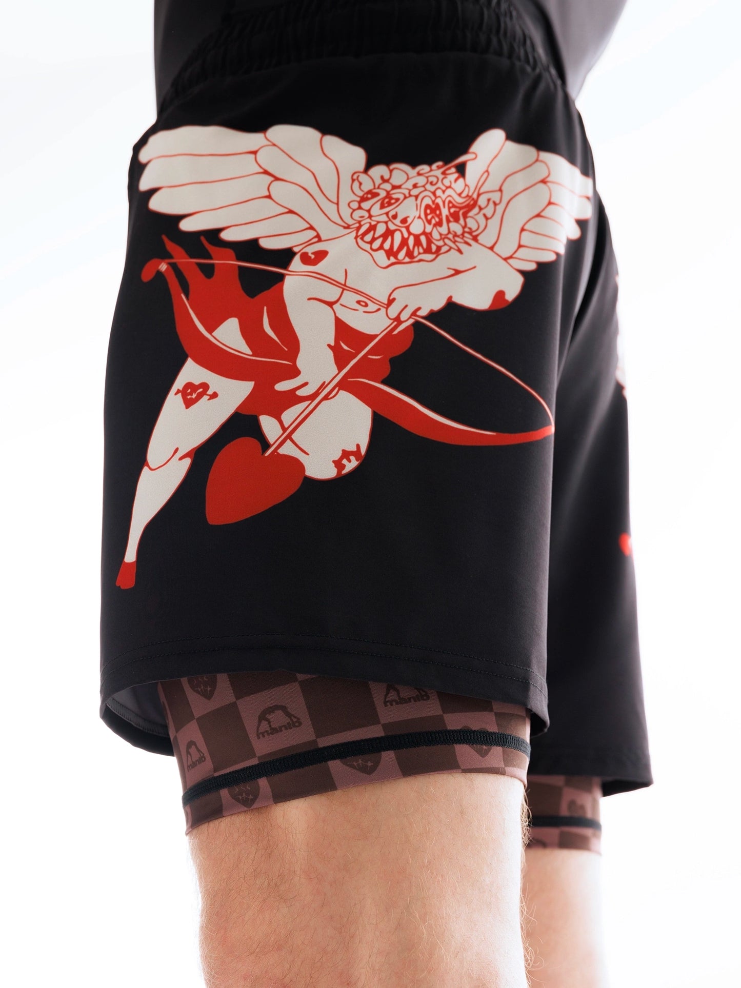 Pantaloncini da combattimento MANTO TUFF LUV neri