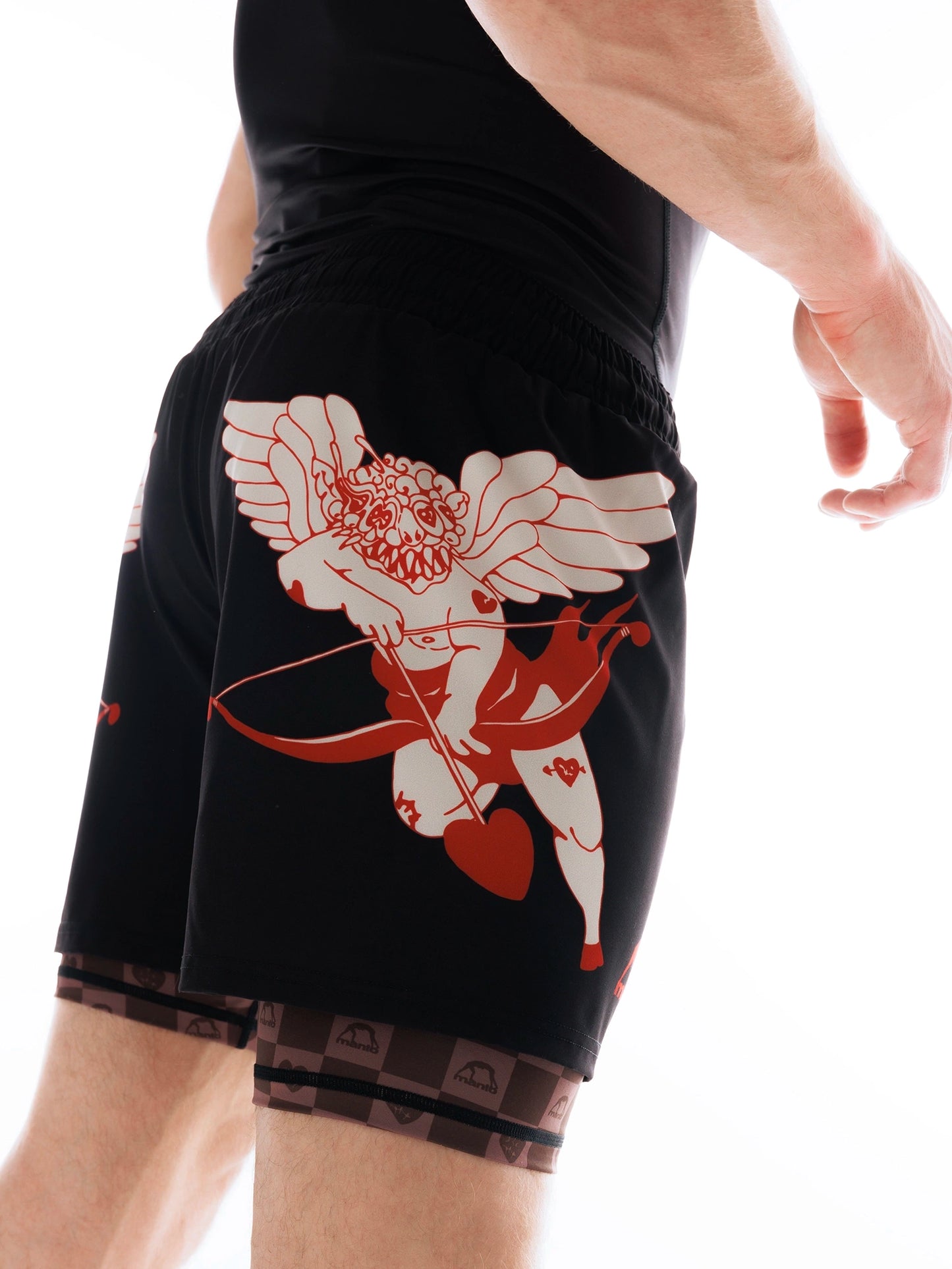 Pantaloncini da combattimento MANTO TUFF LUV neri