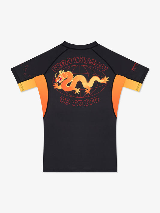 MANTO rashguard WARSAW TO TOKYO - Schwarz