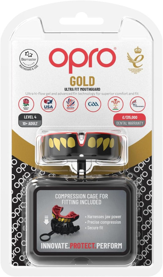 OPRO Zahnschutz Gold Jaws - Schwarz/Rot