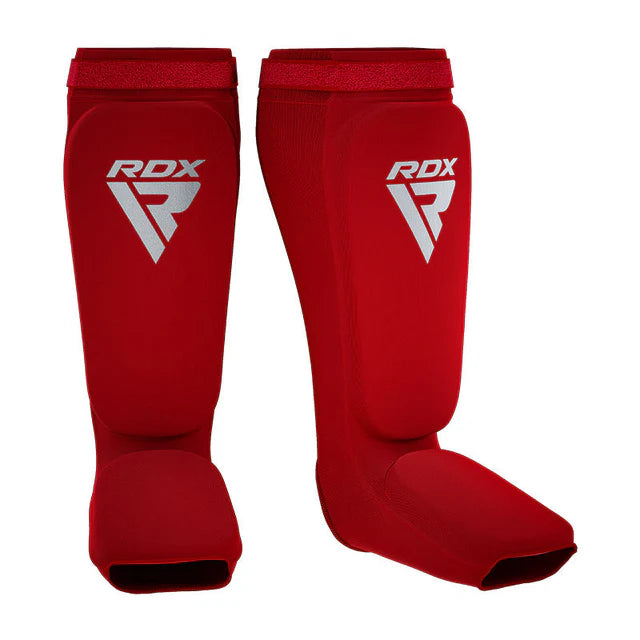 Protège-tibias rembourrés RDX SIB certifiés OEKO-TEX® Standard 100 - Rouge