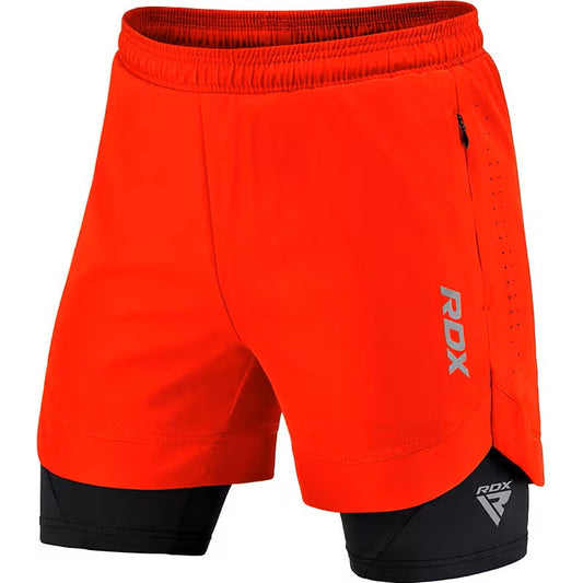 Short de compression MMA 2 en 1 RDX T16 - Rouge
