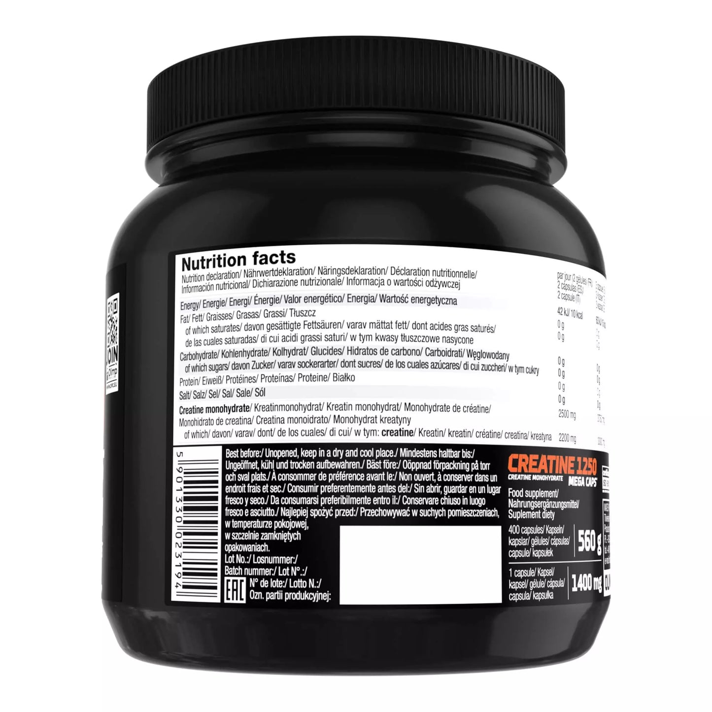 Olimp Créatine 1250 Mega Caps - 400 capsules