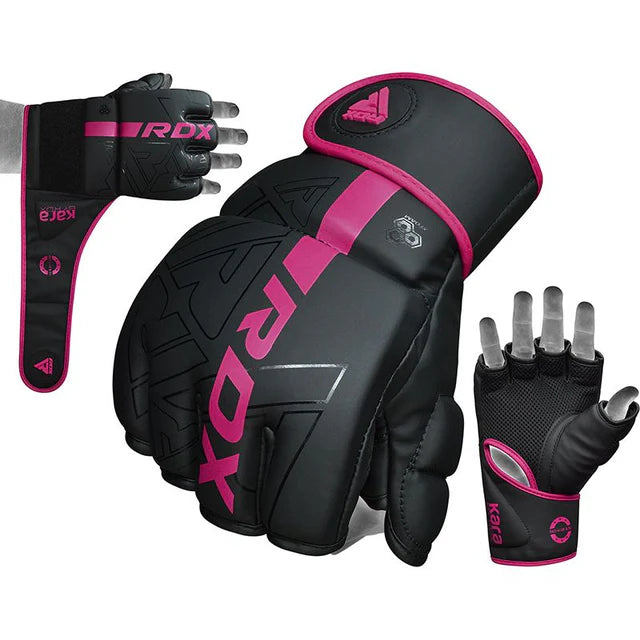 RDX F6 KARA MMA Grappling Kampfhandschuhe Gepolstert - Pink
