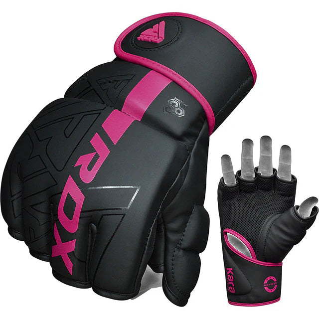 RDX F6 KARA MMA Grappling Kampfhandschuhe Gepolstert - Pink