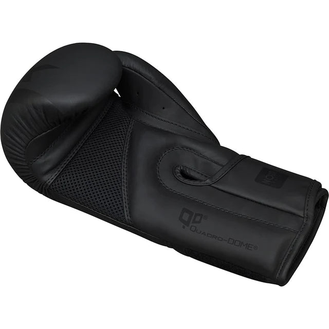 RDX F15 Noir Boxhandschuhe Training in Schwarz Kunstleder