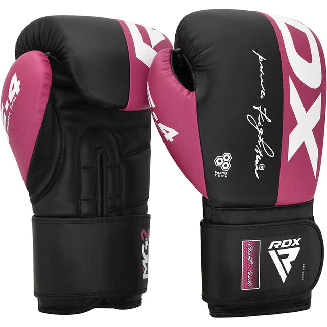RDX F4 Sparring Boxhandschuhe Klettverschluss - Pink