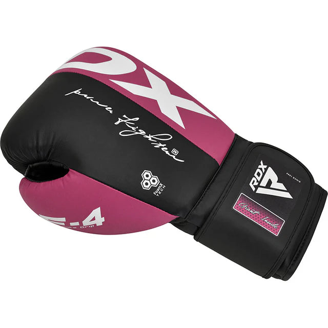 RDX F4 Sparring Boxhandschuhe Klettverschluss - Pink