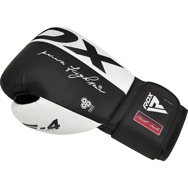 RDX F4 Sparring Boxhandschuhe Klettverschluss - Schwarz