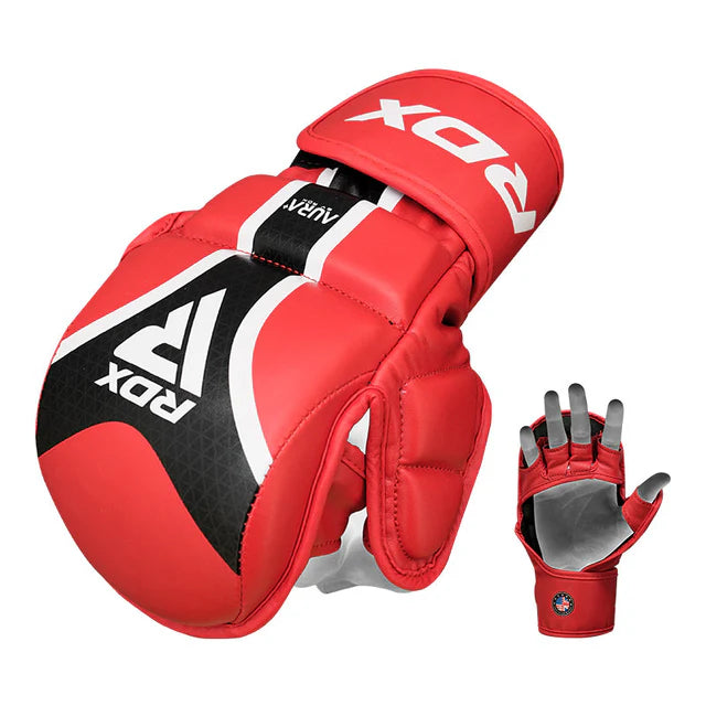 RDX MMA Handschuhe Shooter Aura Plus T-17 - Rot Lg