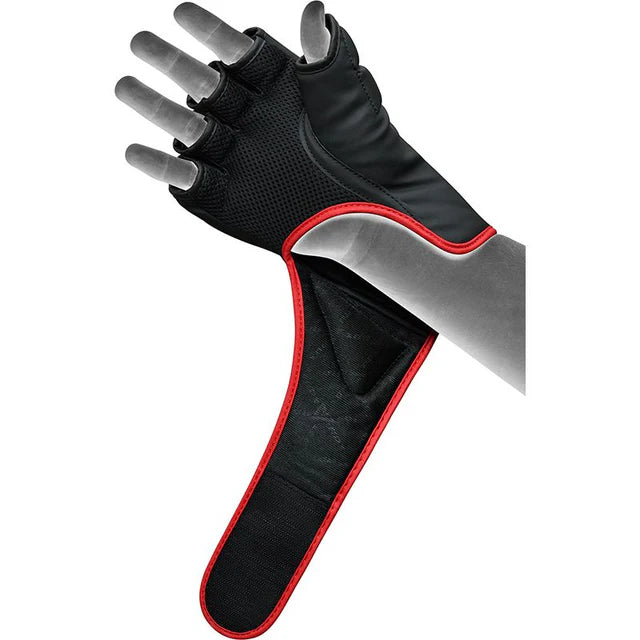 RDX F6 KARA MMA Grappling Kampfhandschuhe Gepolstert - Rot