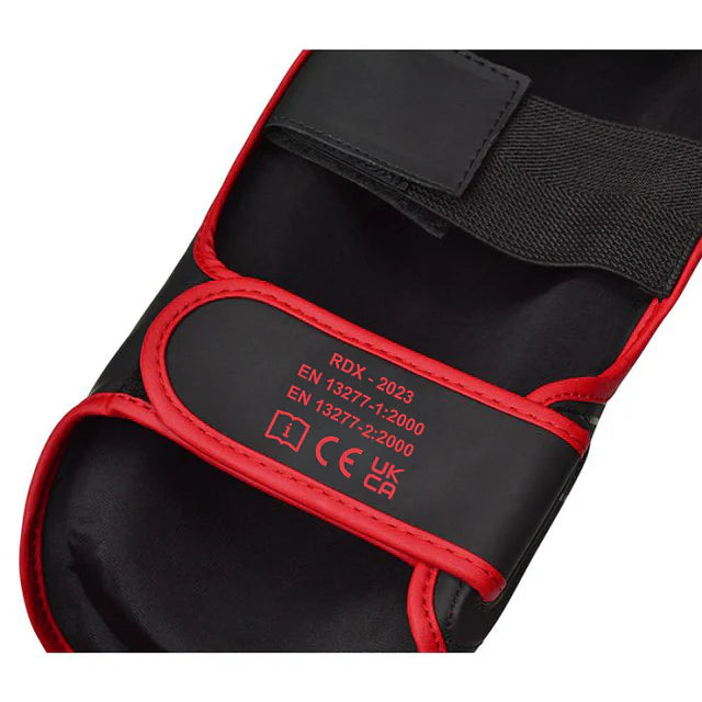 RDX F6 KARA MMA Schienbein Einlagenschutz - Rot