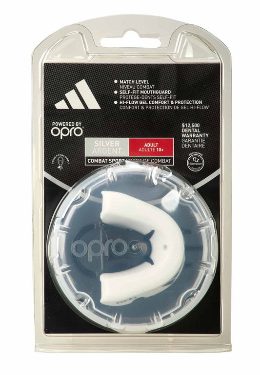 Adidas Zahnschutz OPRO Silver - Weiss
