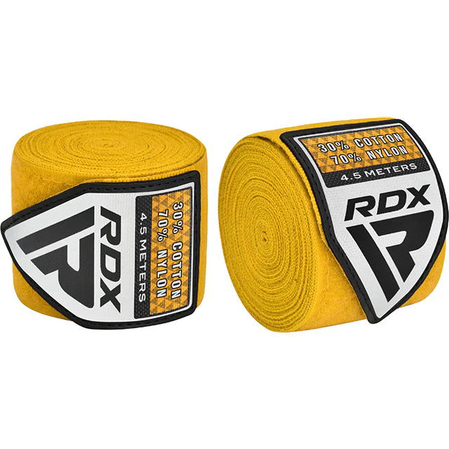 RDX WX 4.5 Fasce Per Mani Da Boxe Professionali - Gialle