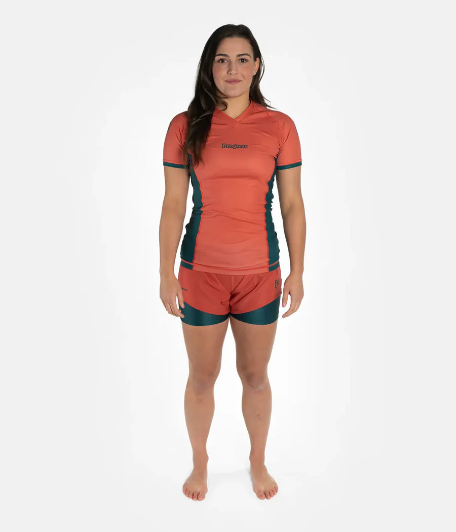 Progress Academy + Peach Sunset Women's Hybrid Shorts