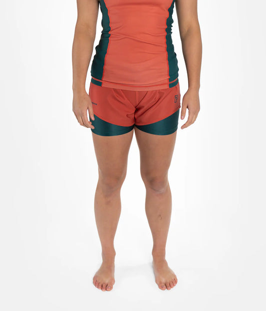 Progress Academy + Peach Sunset Women's Hybrid Shorts