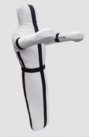 Mannequin d'entraînement AA One Leg Premium pour BJJ, Grappling, Judo, Lutte et MMA - Blanc
