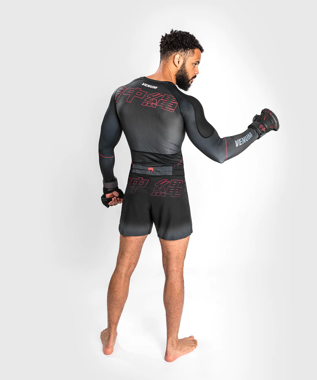 Venum Okinawa 3.0 Rashguard – Langarm – Schwarz/Rot - FIGHTWEAR