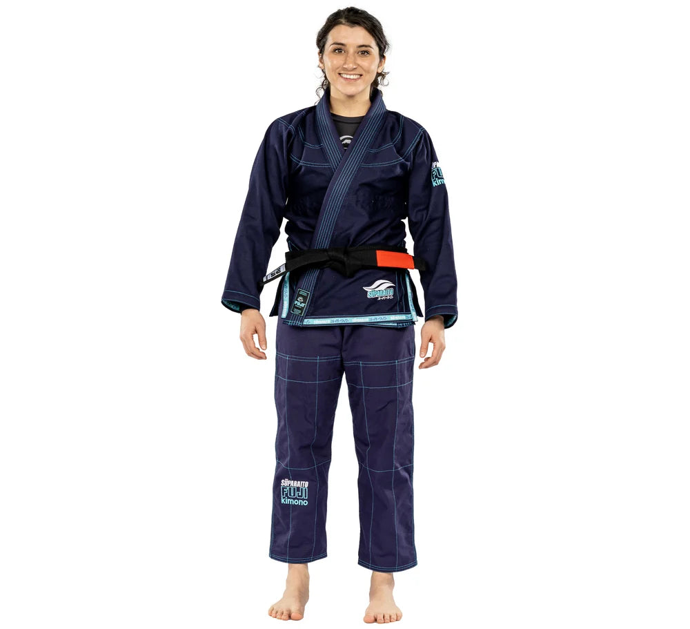 FUJI Suparaito Womens BJJ Gi Crane Edition - Navy - FIGHTWEAR