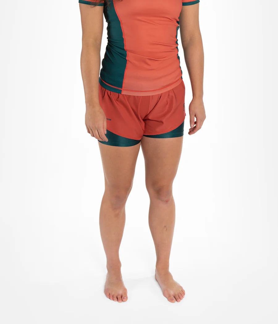 Progress Academy + Peach Sunset Women's Hybrid Shorts