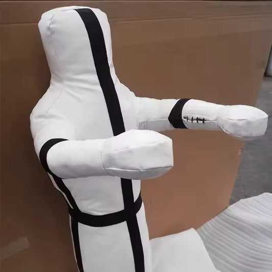 Mannequin d'entraînement AA One Leg Premium pour BJJ, Grappling, Judo, Lutte et MMA - Blanc