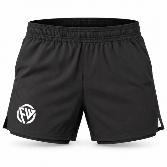 FW High Cut MMA Dual Layer Grappling Shorts - FIGHTWEAR