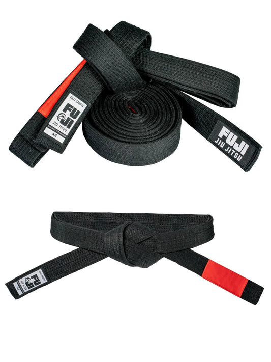 FUJI Premium Pearl Weave BJJ Gürtel - Schwarz