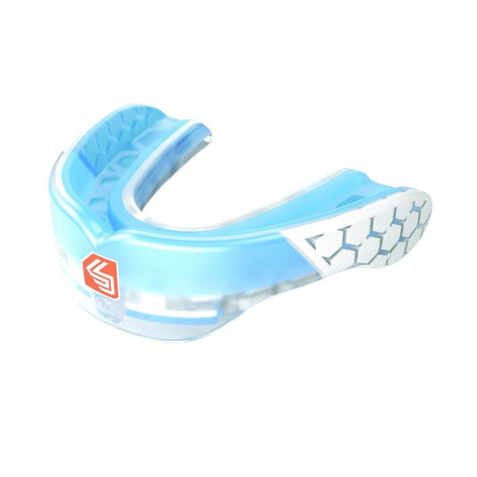 Protège-dents Shock Doctor Gel Max Power - Bleu transparent 