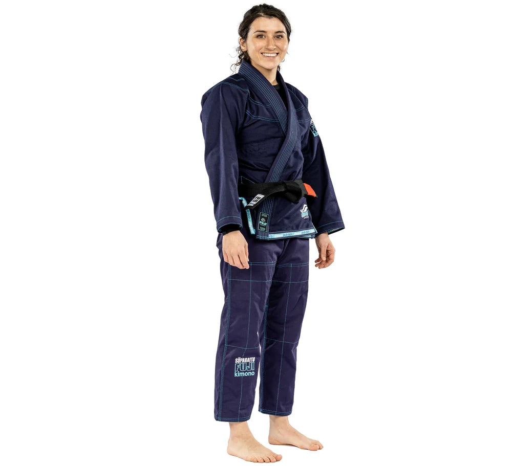 FUJI Suparaito Womens BJJ Gi Crane Edition - Navy - FIGHTWEAR